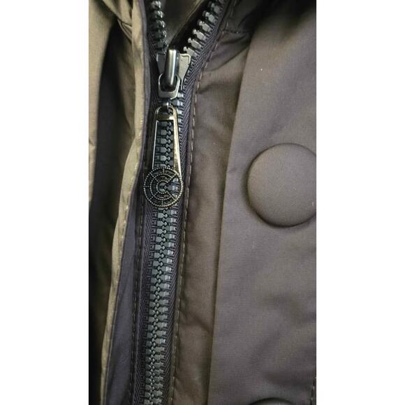 Creenstone Long Hooded A-Line Trench Coat Jacket Brown EU 36 / US S - Picture 5 of 6